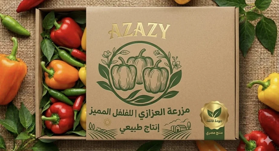 علبة مزرعة العزازي للفلفل المميز